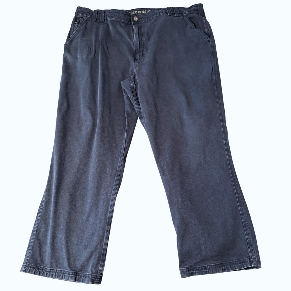 Duluth Trading Co Pants Mens 46x30* Blue Flex Fire Hose Relaxed Fit Work Utility
